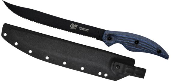 Cuda professional knives with micarta - 9'' serrat