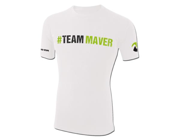 Tricou team maver white xxl n1238