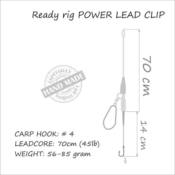Montura life-orange power lead clip (1 carlig boilies # 4) 5