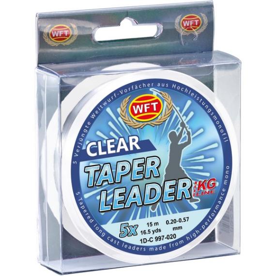 Fir wft taper leader 0,28-0,57 clear 5x15m