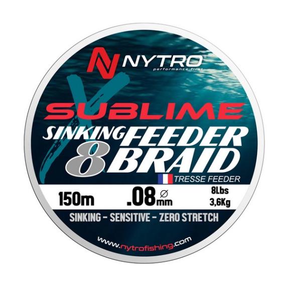 Nytro fir sublime x8 sinking feeder braid 0,10