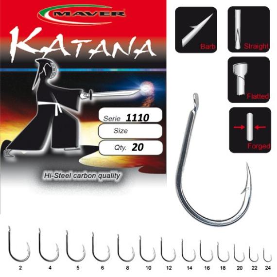 Carlige Maver Katana 1110, 20 buc/plic 1110A002