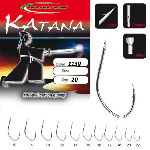 Carlige katana 1130 nickel nr 18 1130a018