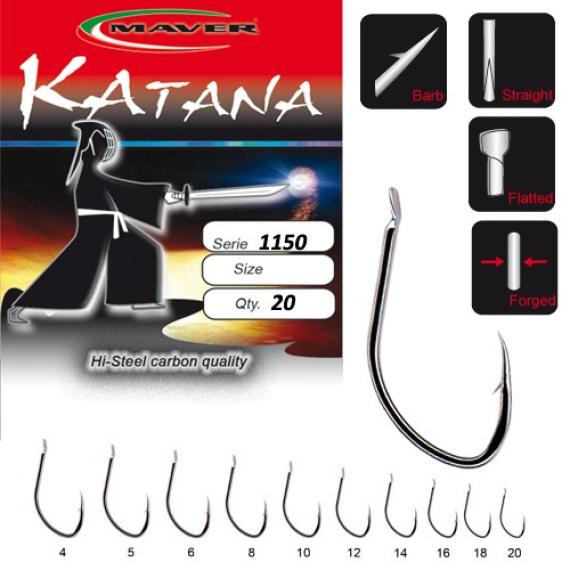 Carlige katana 1150 nickel nr 16 1150a016