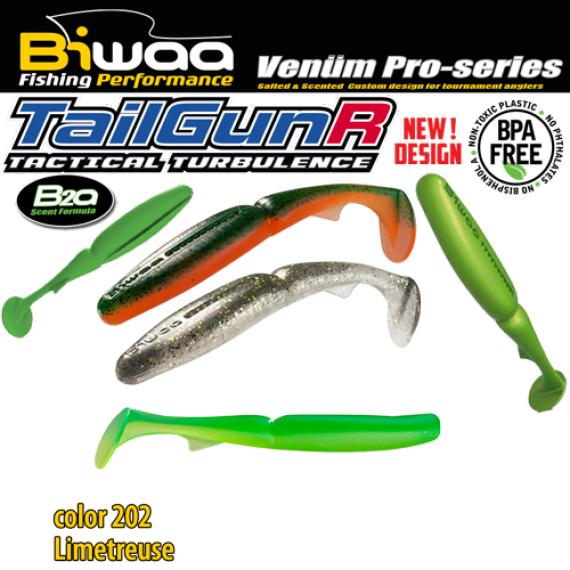 Shad Biwaa TailgunR Swimbait 3.5", Limetreuse, 9cm, 7buc/plic B001532