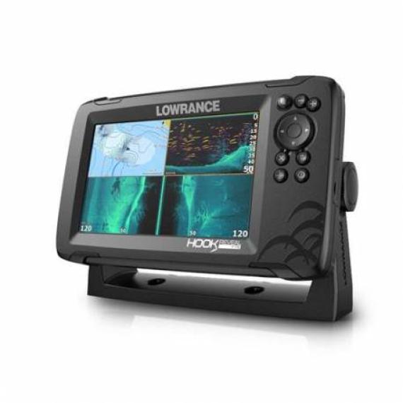 Sonar Lowrance Hook Reveal 7 Triple Shot, High CHIRP, SideScan, DownScan Imaging, GPS