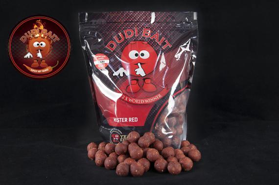 Boilies Tare Dudi Bait Mister Red, Squid&Cranberry, 1kg