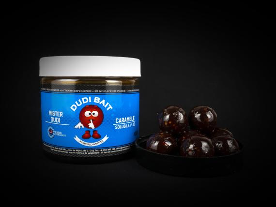 Boilies Tare de Carlig Dudi Bait Mister Dudi Caramel, Squid&Cranberry, 100g