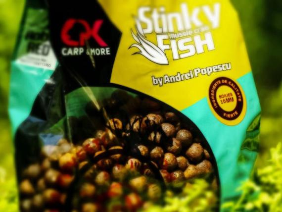 Boilies Solubil CPK Stinky Fish, 1kg