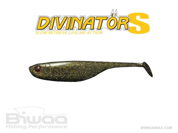 Shad Biwaa Divinator S Black Gold 10cm, 5buc/plic B000138