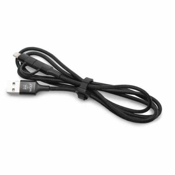 Cablu Incarcare Wolf 2 In 1 Cable 1.2m wfpt005