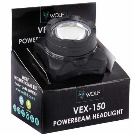 Lanterna Wolf Vex-150 Powerbeam Headlamp wfpt008