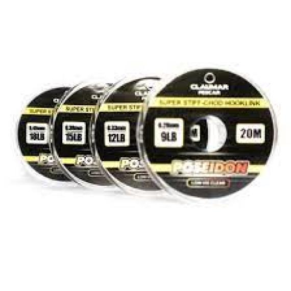 Fir Monofilament Claumar Poseidon Pentru Legat Carlige Super Stiff 20m 12lb 0.33mm clm242730