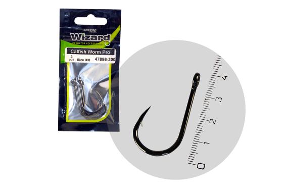 Carlige wizard catfish worm pro brazed 3/0 3buc 47896-300