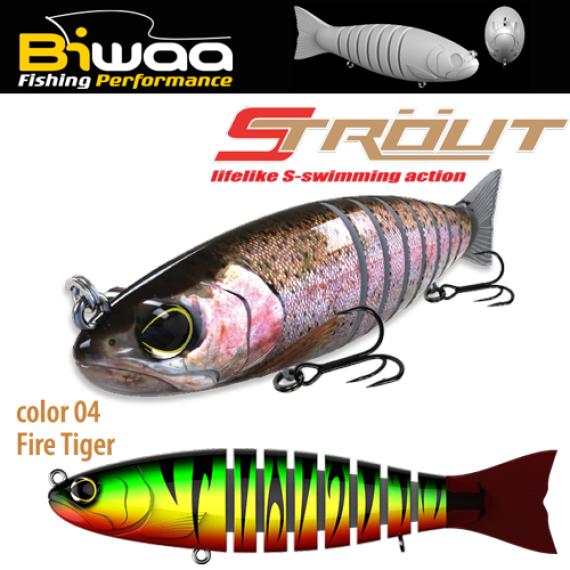 Vobler Swimbait Biwaa Strout Fire Tiger, 14cm, 29g B000283