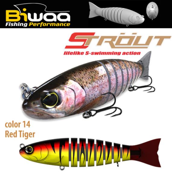 Vobler Swimbait Biwaa Strout Red Tiger 14cm 29g B000524