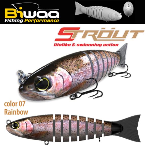 Vobler Swimbait Biwaa Strout Rainbow 16cm 52g B000223