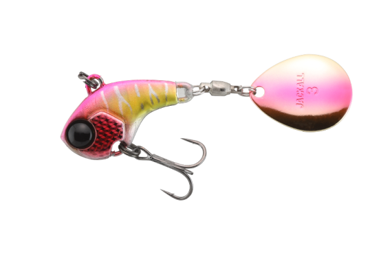 SPINNER DERACOUP 3/8OZ PINK BACK CROWN