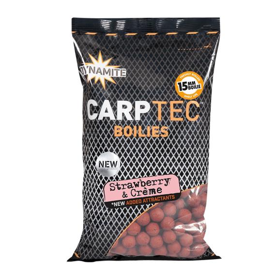 Carptec strawberry & crème boilies 20mm 1.8kg