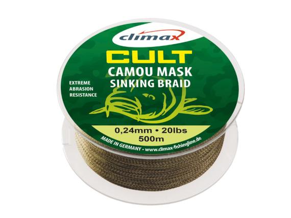 Fir textil cult crap camou mask sinking 500m 0.24mm 20lb 9291-10500-024