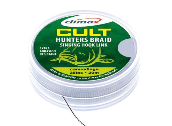 Fir Textil Climax Cult Hunters Braid Sinking Hook Link, Weed, 20m 9900-10028-025