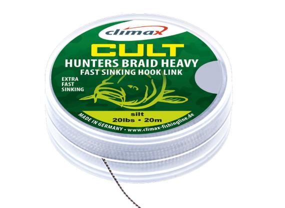 Fir Textil Climax Cult Hunters Braid Heavy Fast Sinking Hook Link, Weed, 20m 9900-10040-020