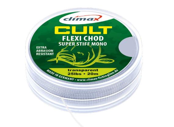 Fir Monofilament Climax Cult Flexi Chod Super Stiff Mono, Transparent, 20m 8700-10002-040