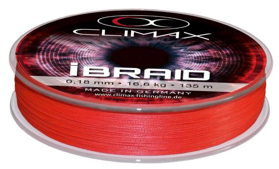 Fir Textil Climax iBraid, 135m, Fluo Red 9401-10135-010