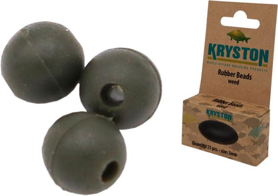 Bilute Antisoc Kryston Rubber Beads, 5mm,  25buc/plic KRAC34