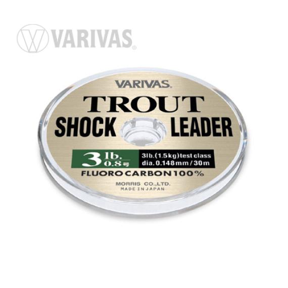 Fir trout shockleader fluorocarbon 30m 0.165mm 4lb v35904