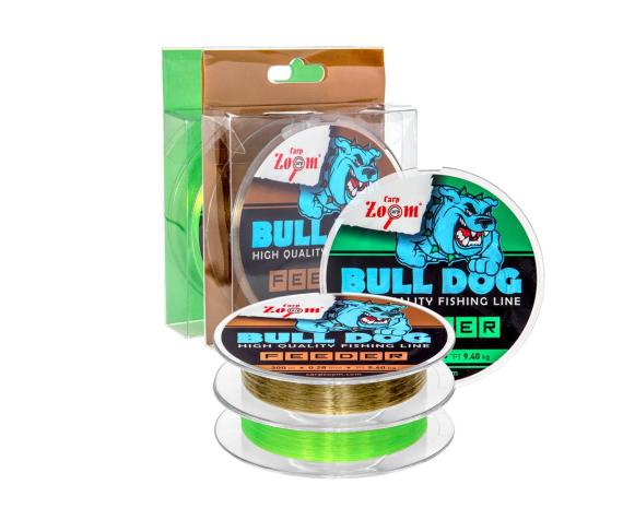Fir crap bull-dog fluo feeder 300m 0.22mm 6.4kg fluo green  cz6499
