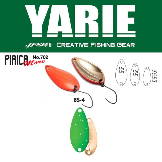 Lingurita Oscilanta Yarie 702 Pirica More, Culoare BS-4 Lime Glitter, 1.5g Y70215BS4
