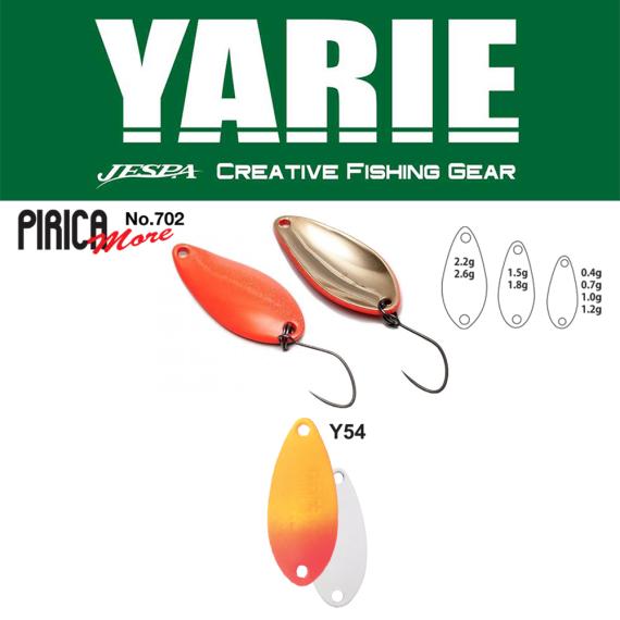 Lingurita Oscilanta Yarie 702 Pirica More, Culoare Y54 Orange/Red, 1.5g Y70215Y54