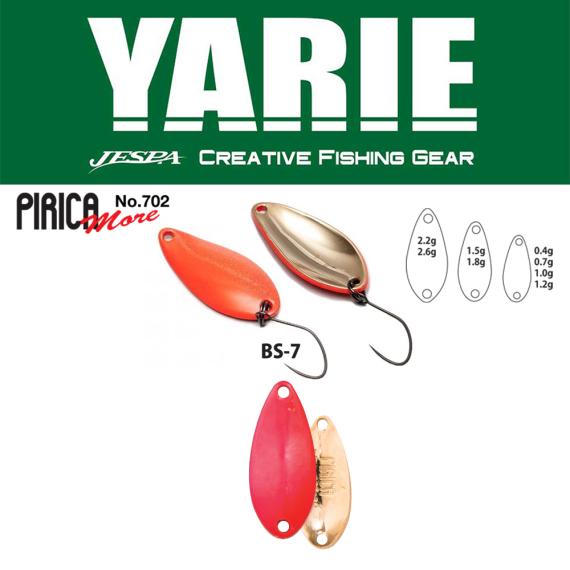 Lingurita Oscilanta Yarie 702 Pirica More, Culoare BS-7 Candy Pink, 2.2g Y70222BS7