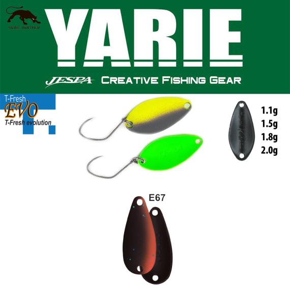 Lingurita Oscilanta Yarie 710T T-Fresh Evo Culoare E67 Winner Brown, 1.5g Y710T15E67