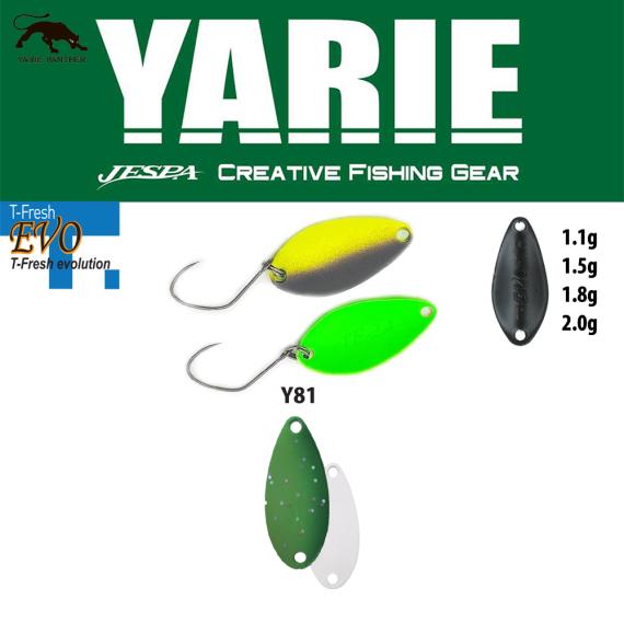 Lingurita Oscilanta Yarie 710T T-Fresh Evo Culoare Y81 Cucumber, 1.5g Y710T15Y81