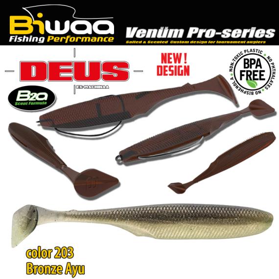 Shad Biwaa Deus, Bronze Ayu, 10cm, 7buc/plic B000867