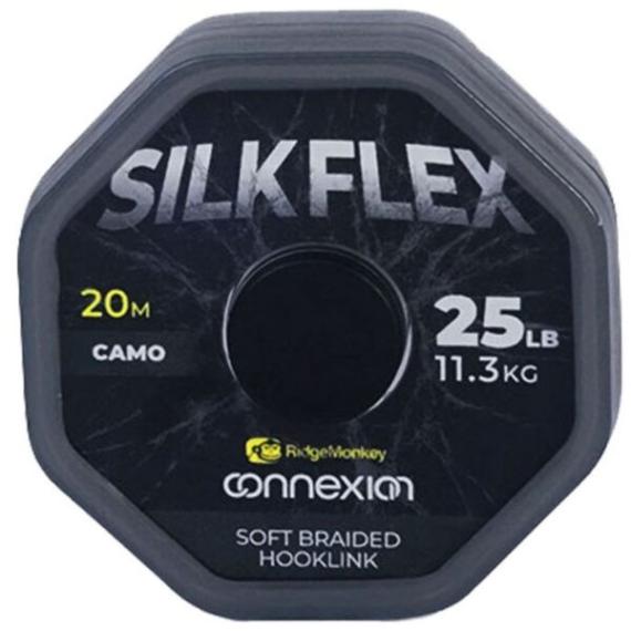 Fir Textil RidgeMonkey Connexion SilkFlex Soft Braid Hooklink, 20m