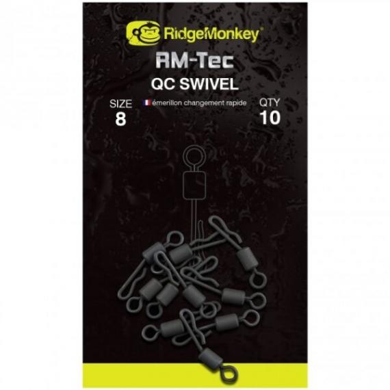 Vartejuri cu agrafa rapida ridgemonkey rm-tec quick change swivels