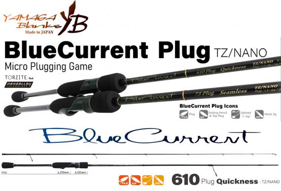 Lanseta Yamaga Blanks BlueCurrent 610plug Quickness, 2.10m, 1.5-5g, 2buc