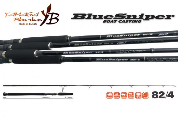 Lanseta Yamaga Blanks Blue Sniper 82/4, 2.52m, 30-110g, 2buc