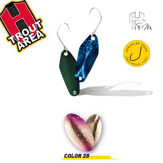 Lingurita Oscilanta Herakles Zero, Culoare 28 Golden Trout, 0.6g ARHKZER28