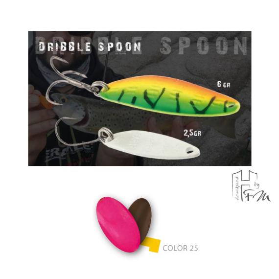Lingura oscilanta Herakles Dribble Spoon Pink/Brown, 2.50g ARHKIQ25