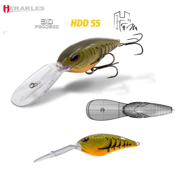 Vobler Herakles HDD-55 Floating, Brown Craw, 27g, 7.2cm  ARHKLP07