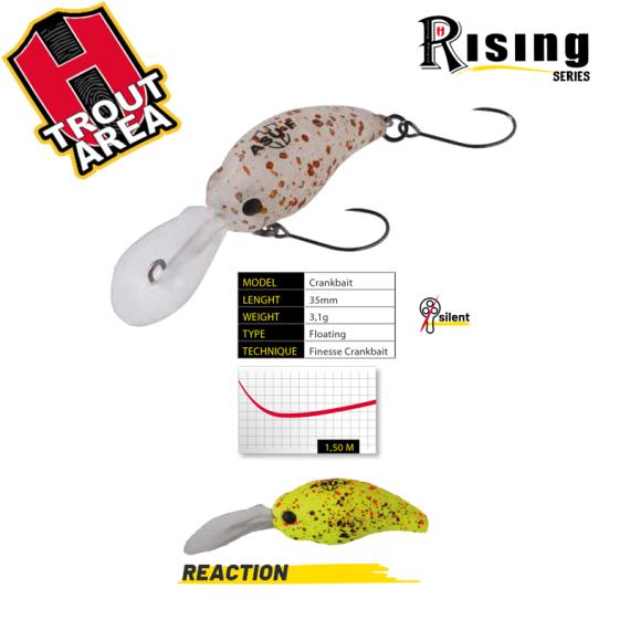 Vobler Herakles ASU 35 Floating, Culoare Reaction, 3.5cm, 3.1g ARHKASU01