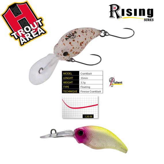 Vobler Herakles ASU 35 Floating, Culoare Pink Head Chart, 3.5cm, 3.1g ARHKASU15