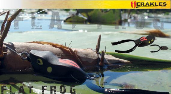 Broasca Colmic Herakles Flat Frog 4.5cm 7g Black Scream ARHKES02