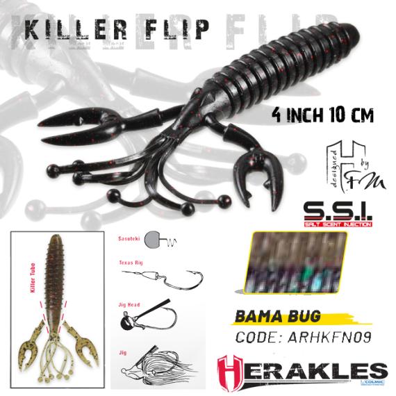 Naluca Colmic Herakles Killer Flip 4, Bama Bug, 10cm, 7buc/plic ARHKFN09