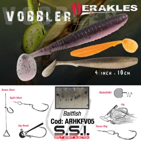 Shad Colmic Herakles Vobbler, Culoare Baitfish, 10cm, 7buc/plic ARHKFV05