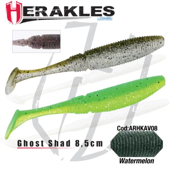 Shad Colmic Herakles Ghost, Culoare Watermelon, 8.5cm, 8buc/plic ARHKAV08